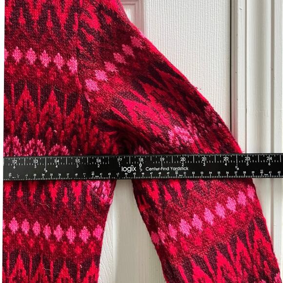 Vintage Iceland Jersey Modeller Pure New Wool Geometric Pattern Sweater Dress M - Picture 12 of 14